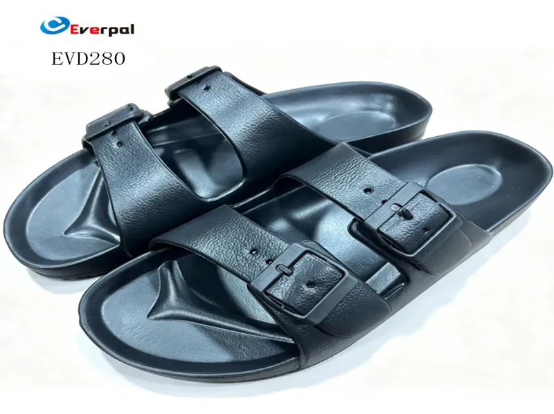 Unisex ρυθμιζόμενα πέδιλα με διπλή πόρπη EVA Slide